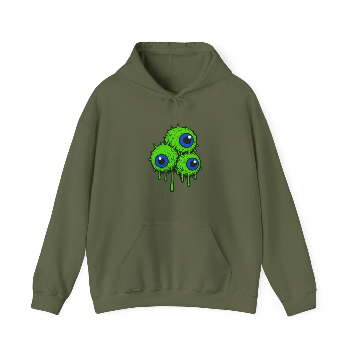 Eerie Dripping Septic Eyes Horror Graphic Hoodie - Official hoodies merchandise