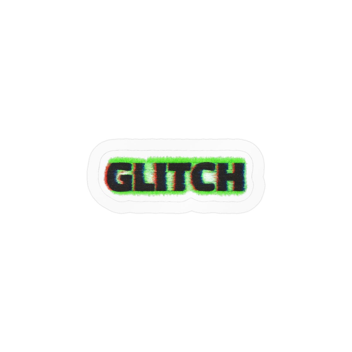 Glitch Bitch Sticker | Bold Glitch Art Vinyl Decal - alternate angle 1, merchandise