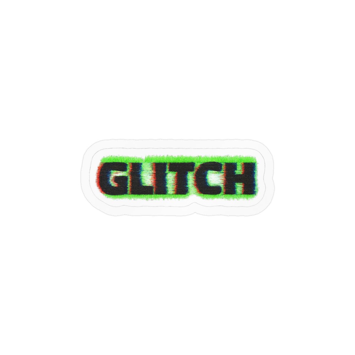 Glitch Bitch Sticker | Bold Glitch Art Vinyl Decal - alternate angle 2, merchandise