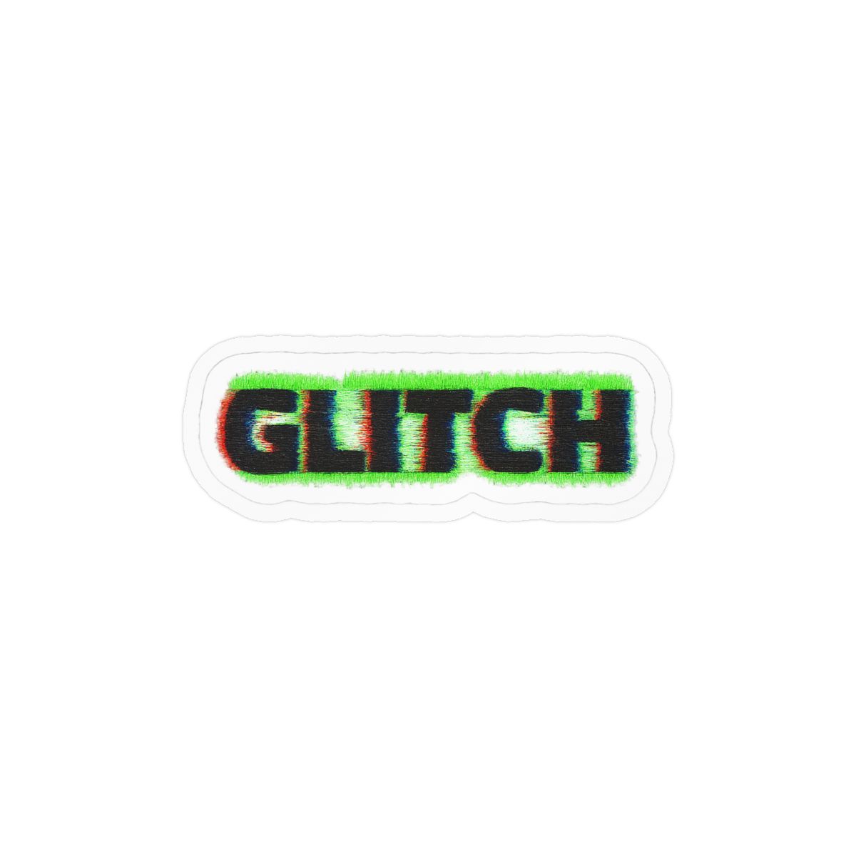 Glitch Bitch Sticker | Bold Glitch Art Vinyl Decal - alternate angle 3, merchandise