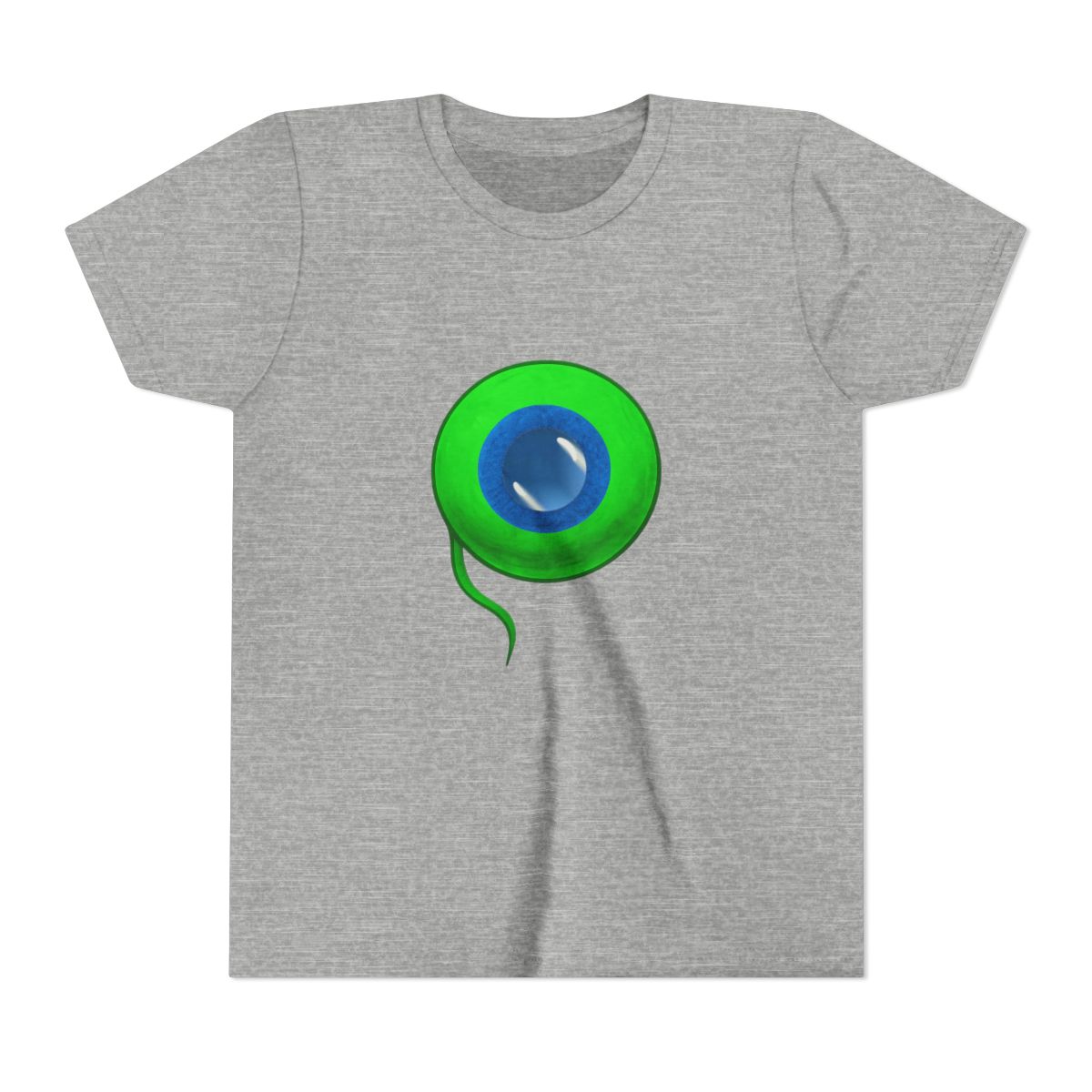 Jacksepticeye Infected Septic Eye Green Logo Kids T-Shirt - alternate angle 2, merchandise