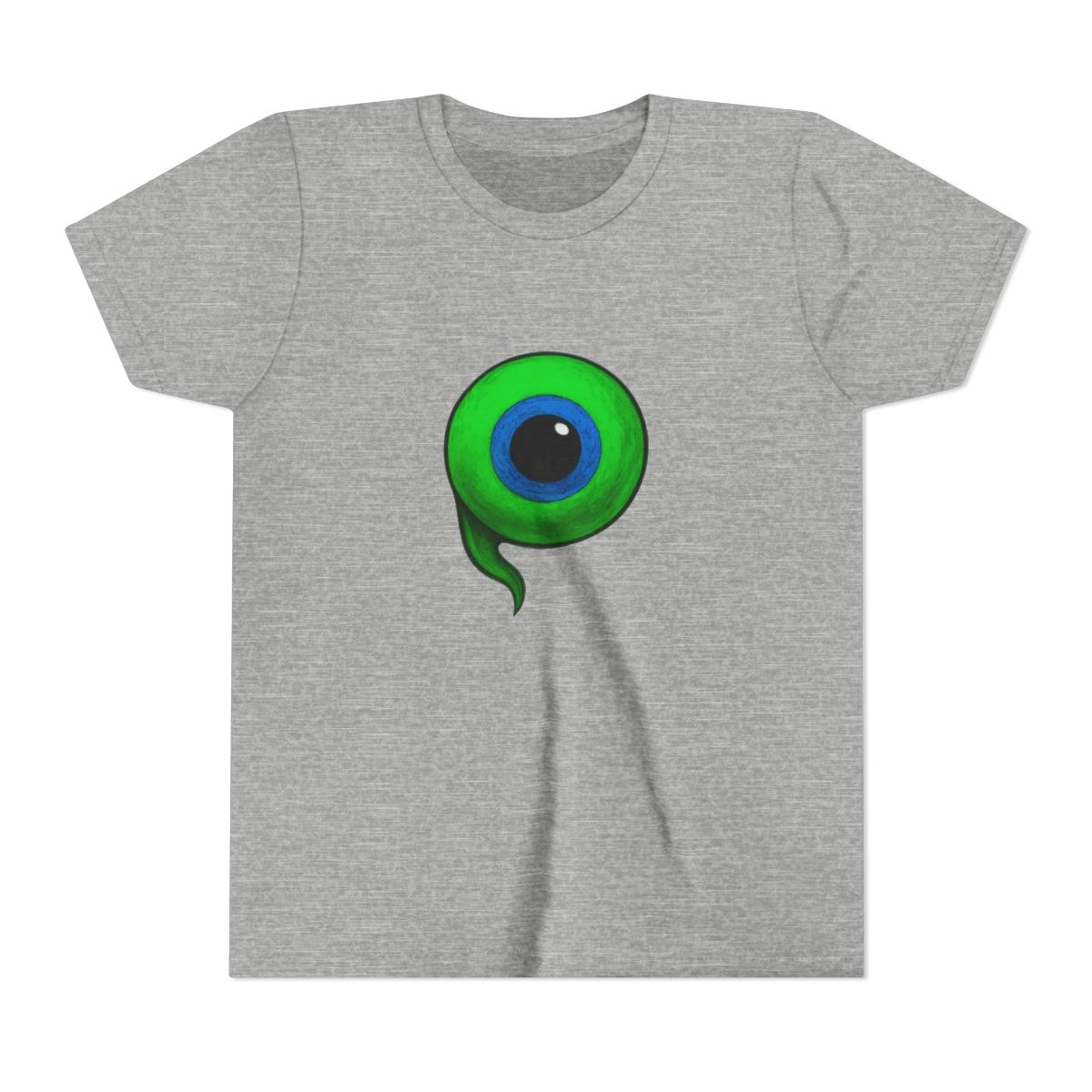 Jacksepticeye Infected Septic Eye Green Logo Kids T-Shirt - alternate angle 2, merchandise